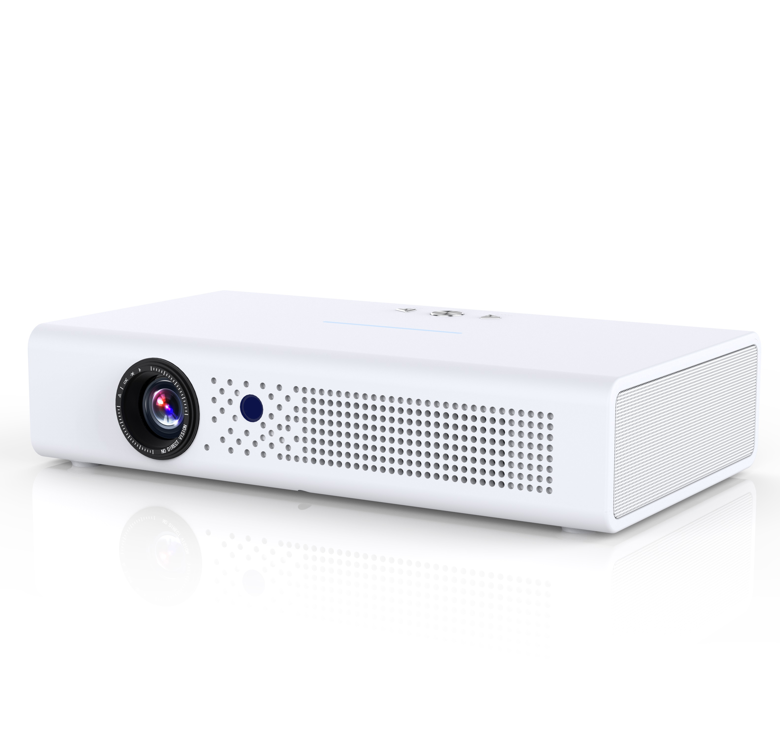 3D 4K Mini LED Portable Video Home Theater DLP Smart Android 9 System 2+32G WiFi 6 Full HD 1080P Projector With Battery Teaching