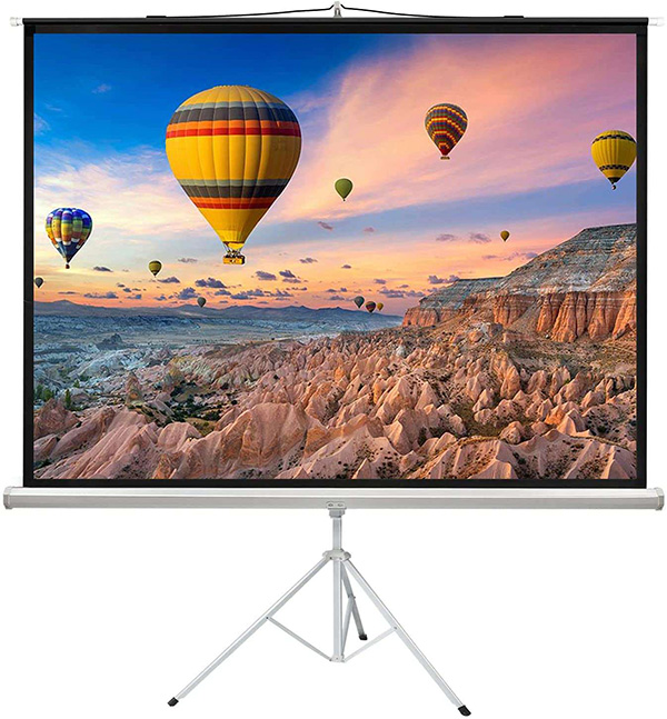 2023 Hot Selling Projector Screen with Stand PVC Projection Screen 4K HD 100'' 4:3/16: 9 Movie Projector Screen